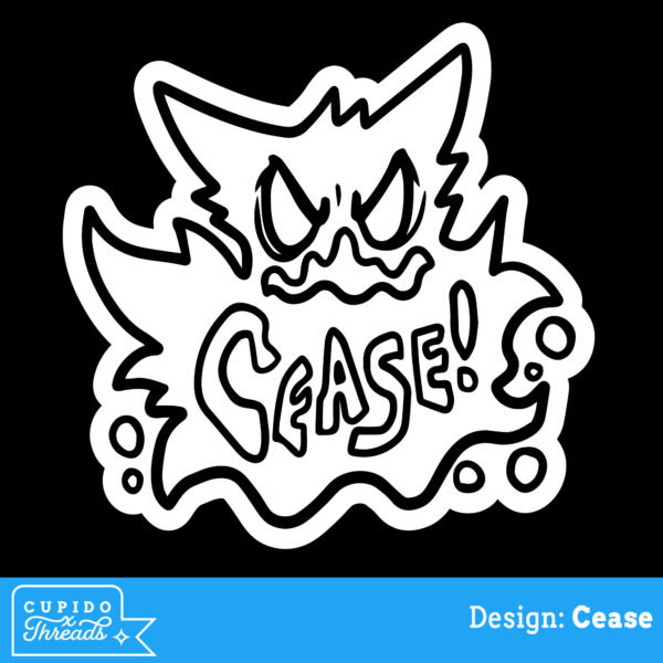 Cupido Threads ghosties Cease design vinyl shirt