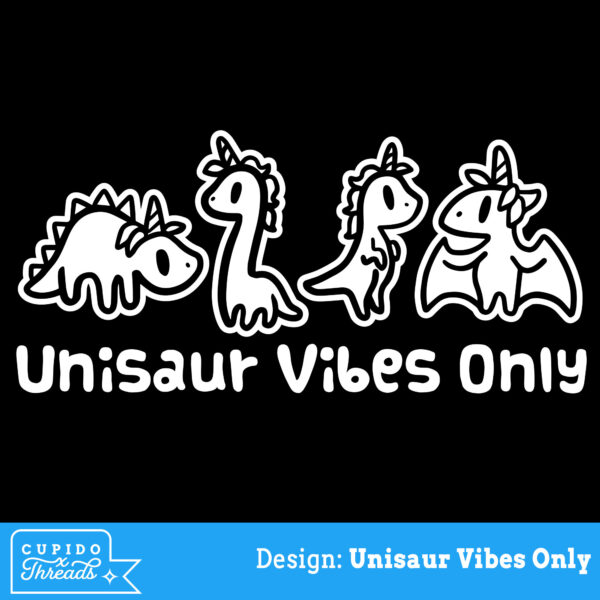 Cupido Threads Unisaur Vibes Only vinyl shirt