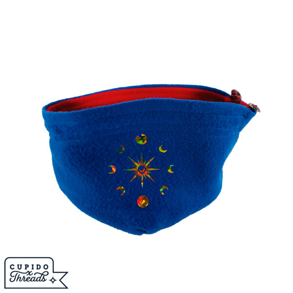 Cupido Threads Blue/Red Reversible Dice Bag