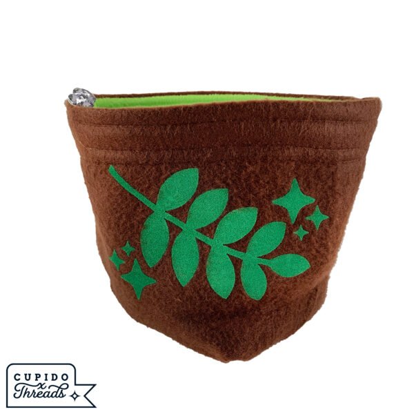 Cupido Threads Brown/Green Reversible Dice Bag