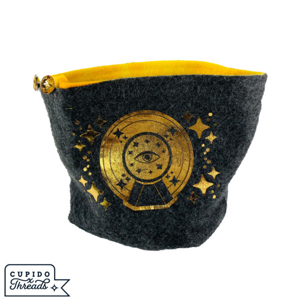 Cupido Threads Dark Gray/Yellow Reversible Dice Bag