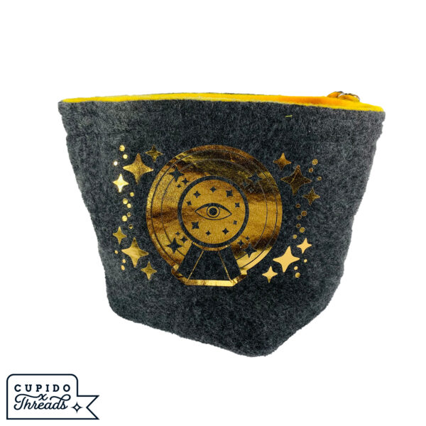 Cupido Threads Dark Gray/Yellow Reversible Dice Bag