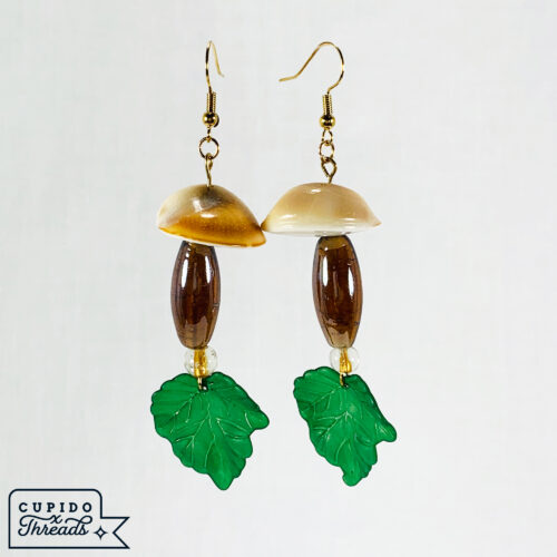 Cupido Threads Tall Mushroom Earrings Jewelry