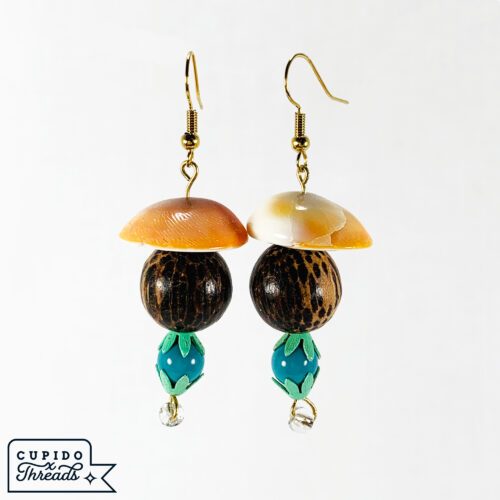 Cupido Threads Earthy Mushroom Earrings Jewelry