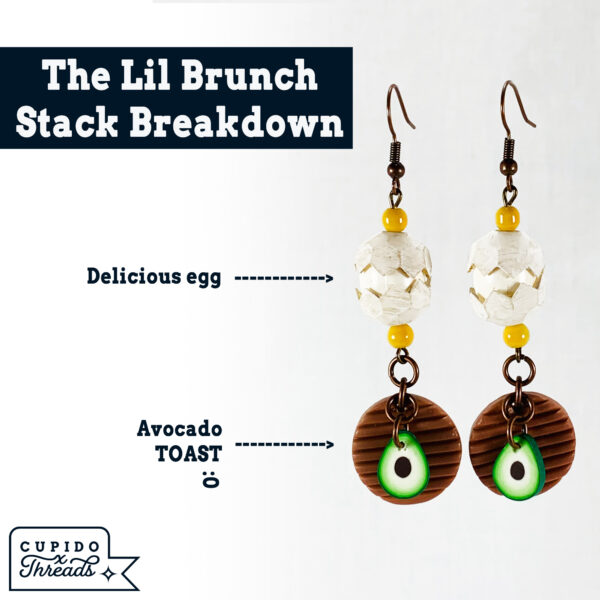 Cupido Threads Lil Brunch Stack Earrings Jewelry