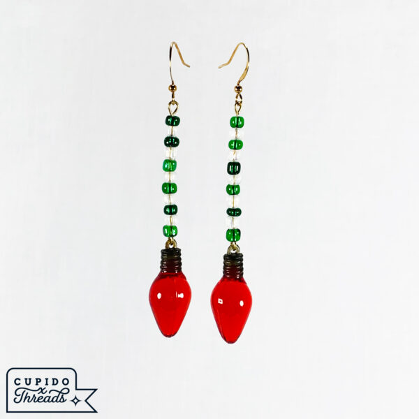 Cupido Threads White Cactus Earrings Jewelry