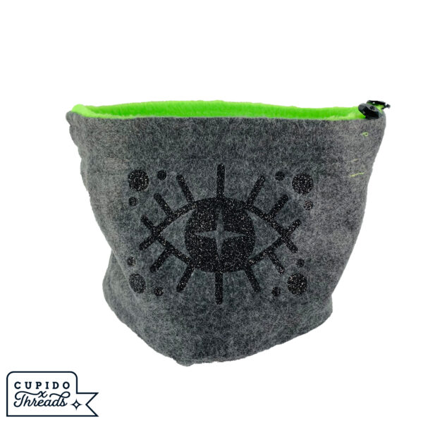 Cupido Threads Dark Gray/Lime Reversible Dice Bag