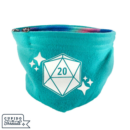 Cupido Threads Teal/Holographic Reversible Dice Bag