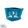 Cupido Threads Peacock Blue/Patterned Reversible Dice Bag
