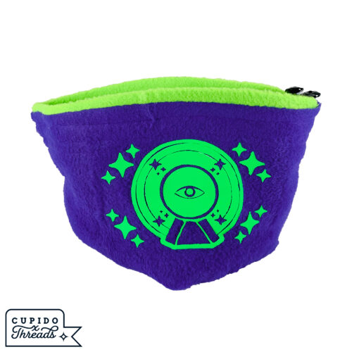 Cupido Threads Purple/Green Reversible Dice Bag