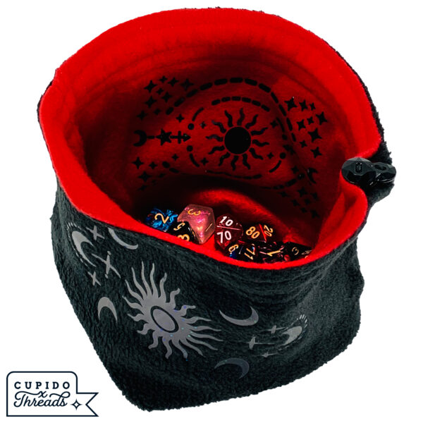 Cupido Threads Red/Black Reversible Dice Bag