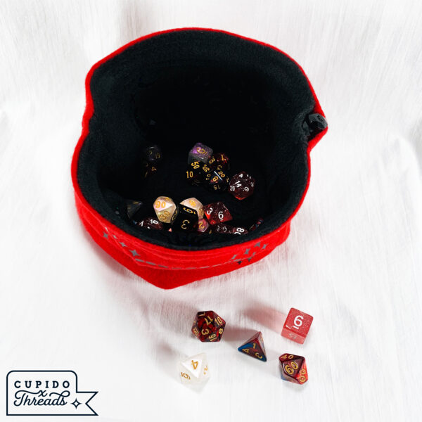 Cupido Threads Red/Black Reversible Dice Bag