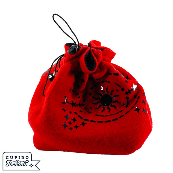 Cupido Threads Red/Black Reversible Dice Bag