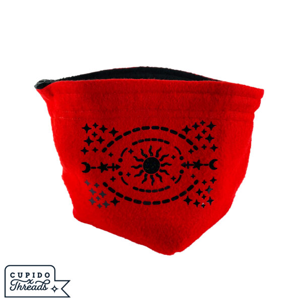 Cupido Threads Red/Black Reversible Dice Bag