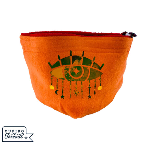 Cupido Threads Red/Orange Reversible Dice Bag