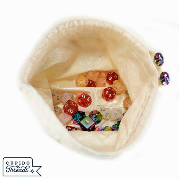 Cupido Threads Scales/Cream Reversible Dice Bag