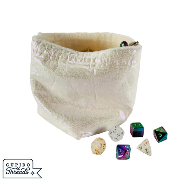 Cupido Threads Scales/Cream Reversible Dice Bag