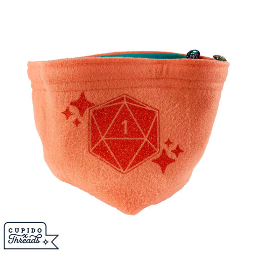 Cupido Threads Coral/Teal Reversible Dice Bag