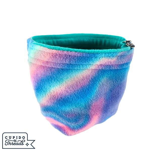 Cupido Threads Teal/Holographic Reversible Dice Bag