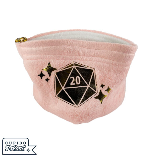 Cupido Threads White/Pink Reversible Dice Bag