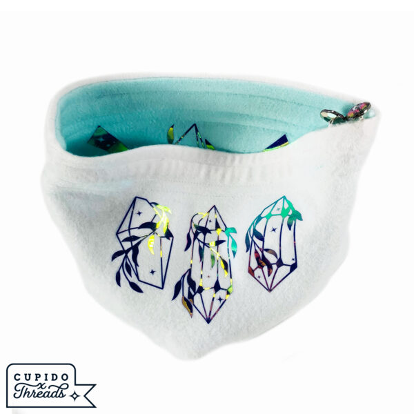 Cupido Threads White/Seafoam Reversible Dice Bag