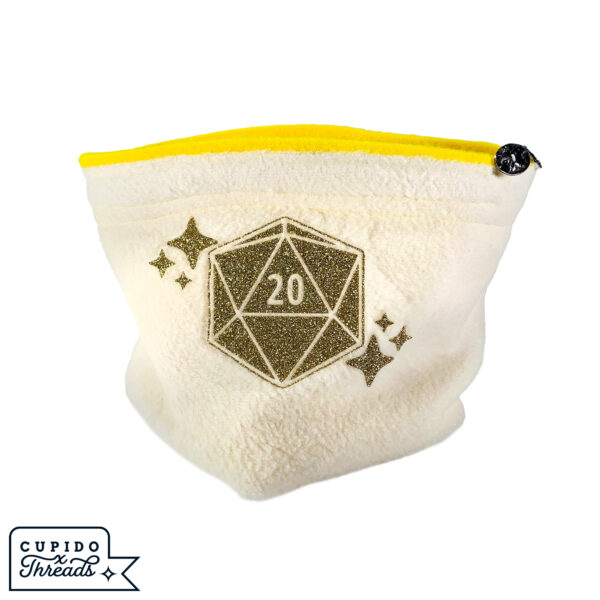 Cupido Threads Yellow/Cream Reversible Dice Bag