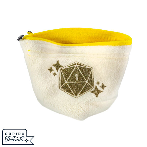 Cupido Threads Yellow/Cream Reversible Dice Bag