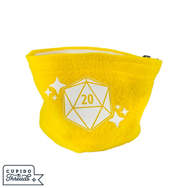 Cupido Threads Yellow/Cream Reversible Dice Bag