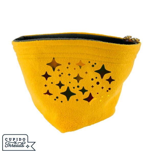 Cupido Threads Yellow/Gray Reversible Dice Bag