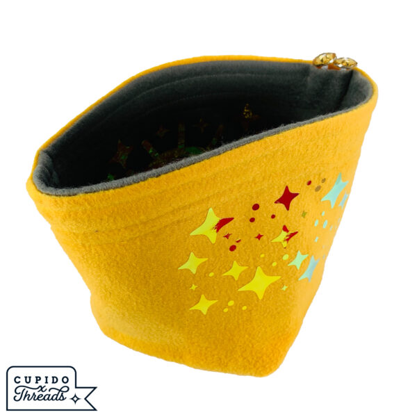 Cupido Threads Yellow/Gray Reversible Dice Bag