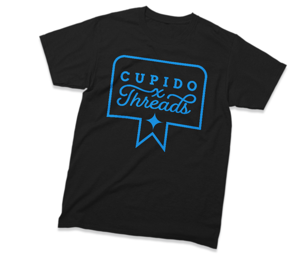 ALTRO STUDIOS “CUPID” LOGO PRINT BLACK T-SHIRT