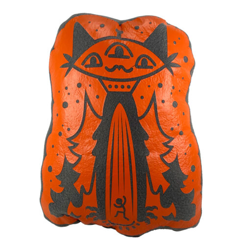 CupidoThreads-orange-ufo-cat-accent-pillow-front