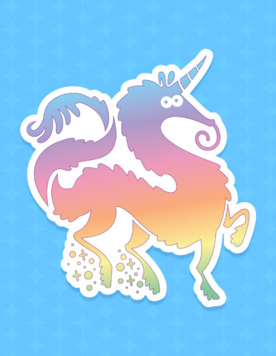 CupidoThreads_SingleSticker_MythWorm_UnicornRainbow