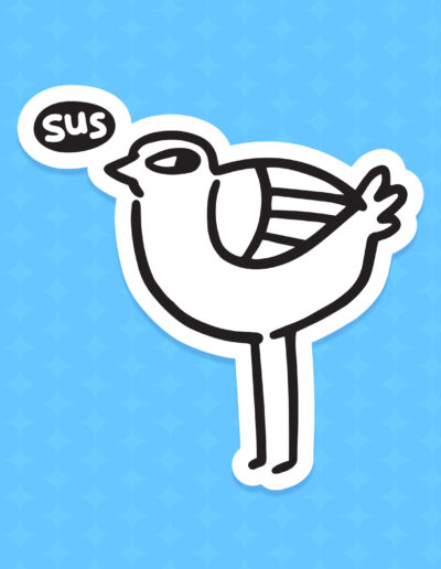 CupidoThreads_SingleSticker_SusBird_Black